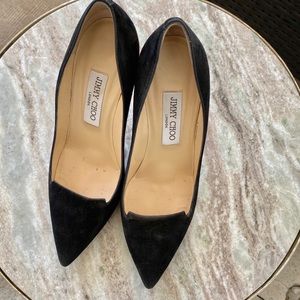 Jimmy Choo size 8 Black Suede Shoes